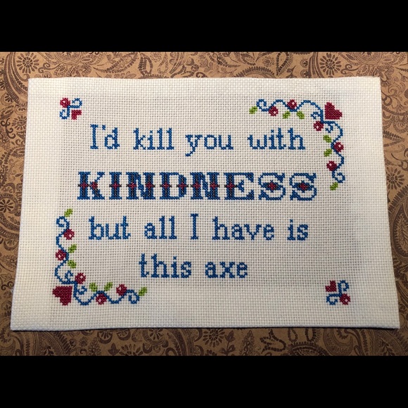 Hand made humorous wall hanging. - Picture 2 of 3